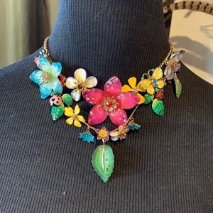 Betsey Johnson vintage secret garden necklace